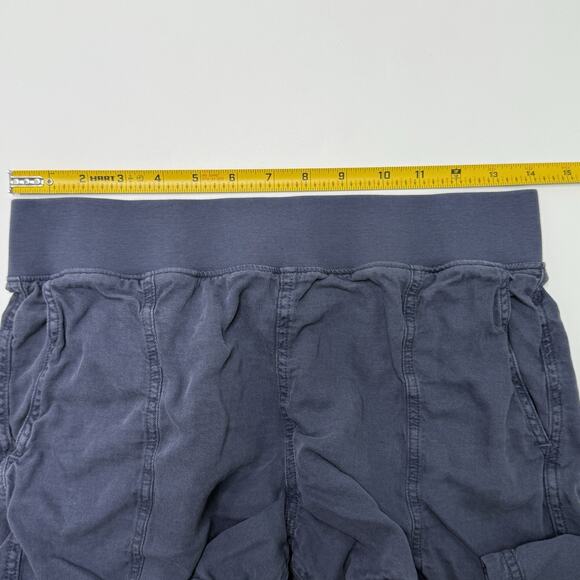 Faherty Arlie Day & Trade Shorts Women's XS Blue Linen Blend Stretch Pull On - Picture 5 of 10